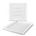 SOAP DISH   white plastic