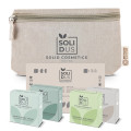 pochette per set cortesia eco-friendly cosmetici solidi