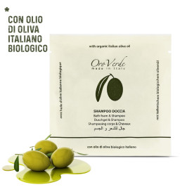 SHOWER BATH & SHAMPOO   "OROVERDE" flow pack - 20 ml