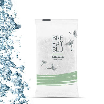 SHOWER CAP   "BREEZY BLU" flow pack