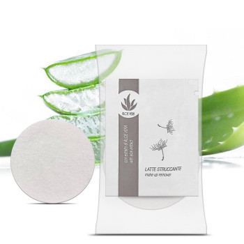 COTTON PADS AND MAKEUP REMOVER   with aloe vera