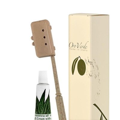 biodegradable oral care kit - "oroverde" cardboard box