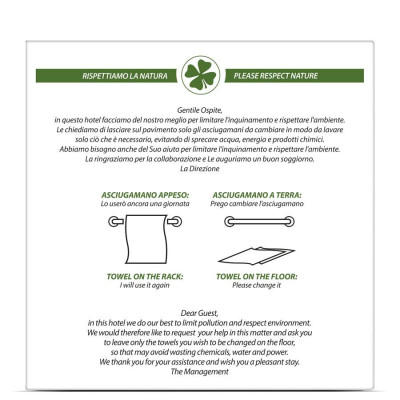 ENVIRONMENT CARD   PVC, white