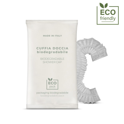 BIODEGRADABLE SHOWER CAP   "OROVERDE" biodegradable