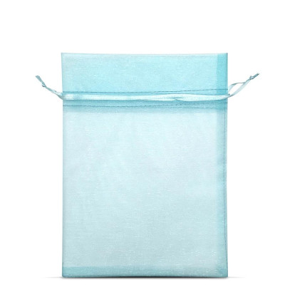 ORGANDY BAG   pale blue 15x20 cm 