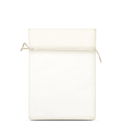 ORGANDY SACHET   ivory, 12X15 cm