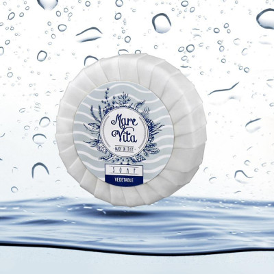 BAR SOAP   "MAREVITA" pleat wrapped - 30 gr
