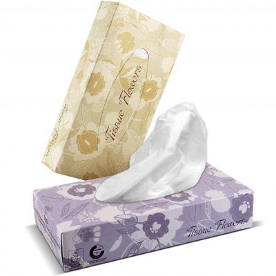 FACIAL TISSUES   2-ply rectangular box
