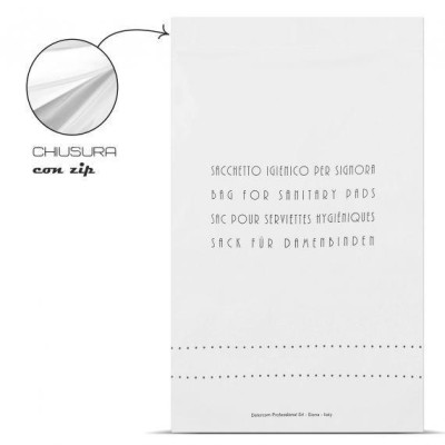 SANITARY DISPOSAL ZIP BAG   standard