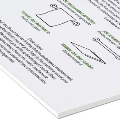 targa ecologia rispettiamo natura hotel