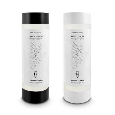 crema corpo argan dispenser hotel ricaricabile
