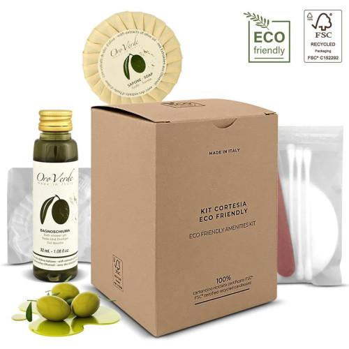 courtesy kit cube box   eco-friendly